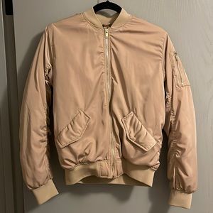 Tan h&m bomber jacket